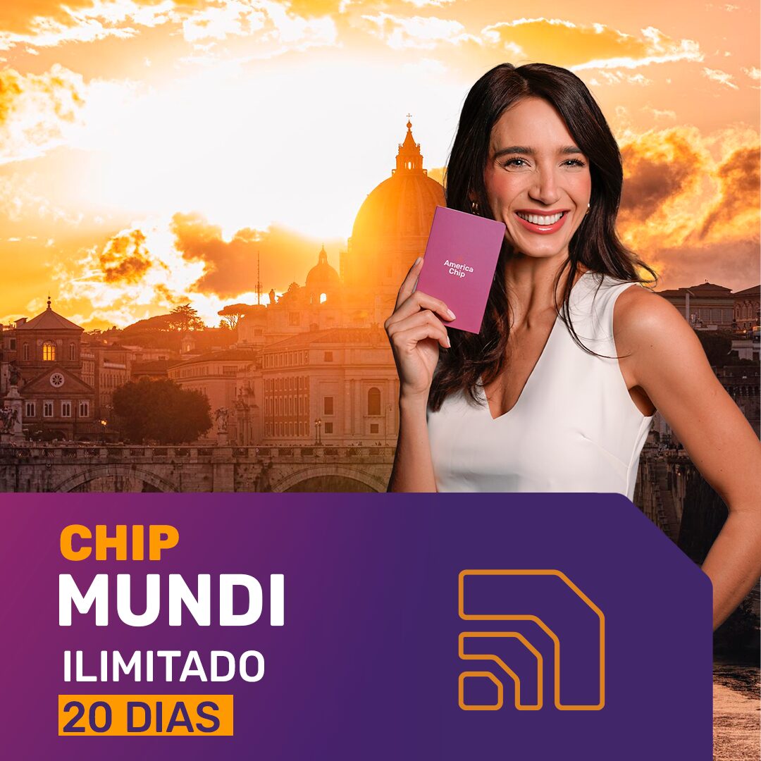 Chip Mundi 5G Ilimitado - Período de 20 dias