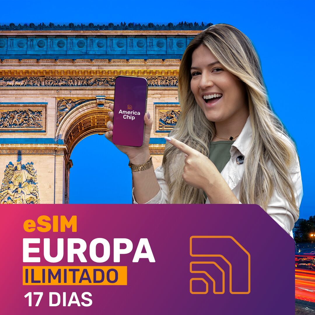 eSIM Europa 5G Ilimitado - Período de 17 dias