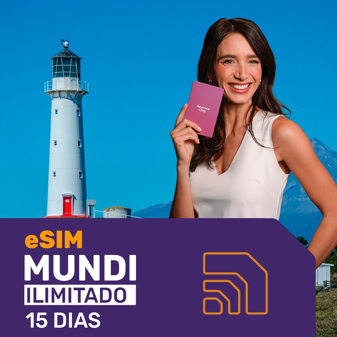 eSIM Mundi 5G Ilimitado - Período de 15 dias