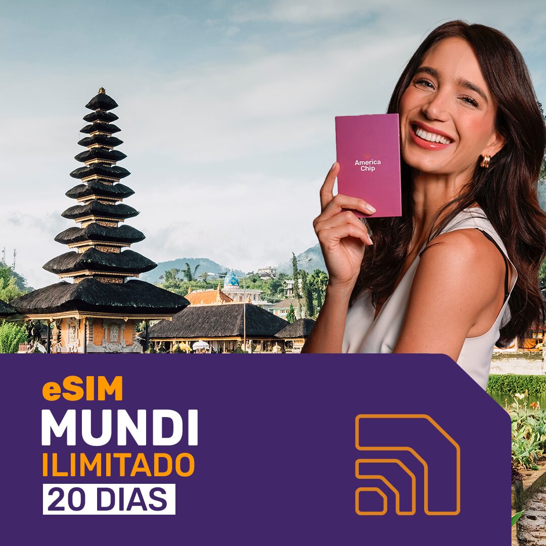eSIM Mundi 5G Ilimitado - Período de 20 dias