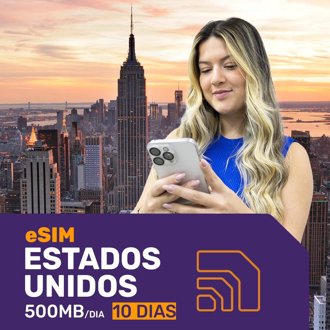 eSIM ESTADOS UNIDOS – 10 dias – 500MB
