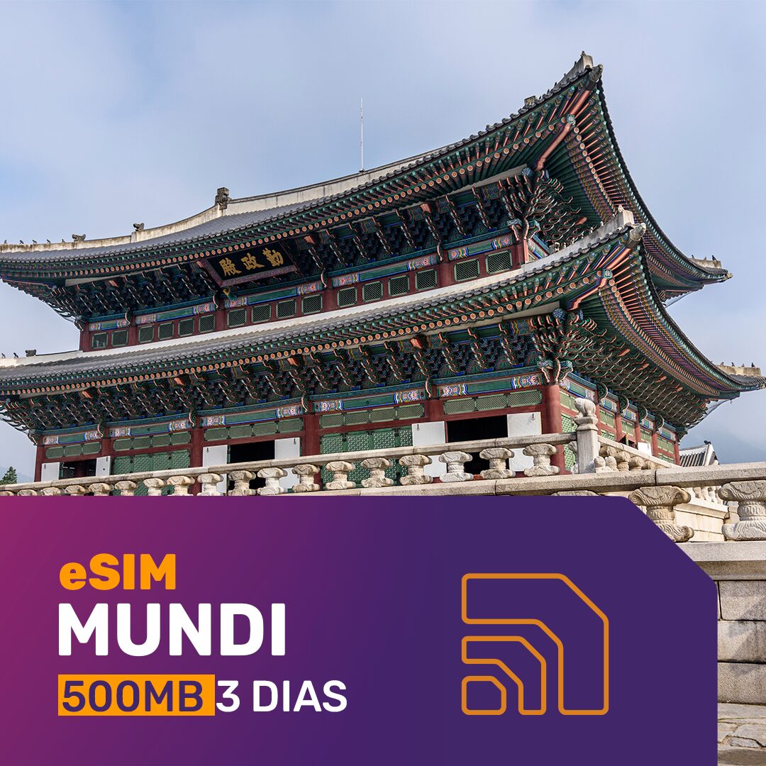 eSIM MUNDI – 3 dias – 500MB