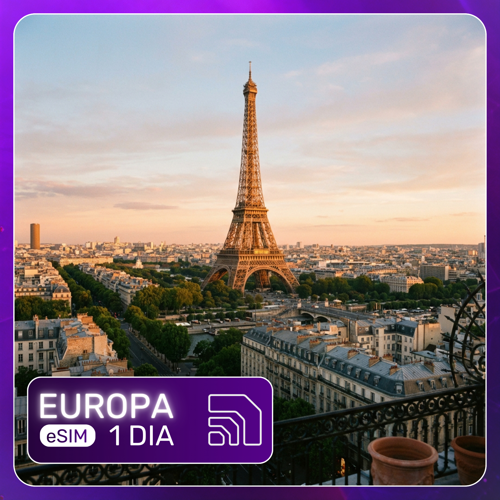 eSIM EUROPA – 1 dia